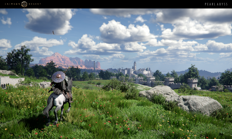 Il colpo d'occhio di Crimson Desert non è sottovalutabile. Fosse bello da giocare quanto lo è da vedere avremmo per le mani un gioiello Il colpo d'occhio di Crimson Desert non è sottovalutabile. Fosse bello da giocare quanto lo è da vedere avremmo per le mani un gioiello