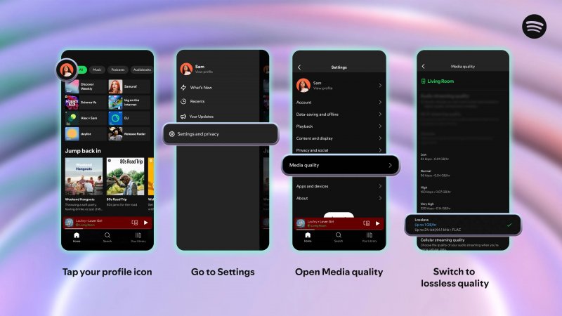 Spotify: attivazione audio lossless Spotify: attivazione audio lossless