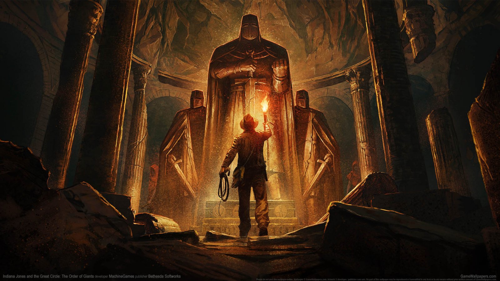 L'artwork principale di Indiana Jones e l'Ordine dei Giganti