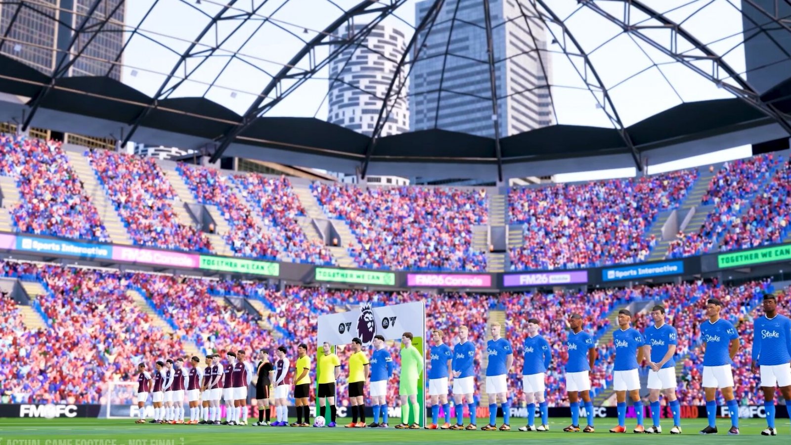 Squadre in campo in Football Manager 26