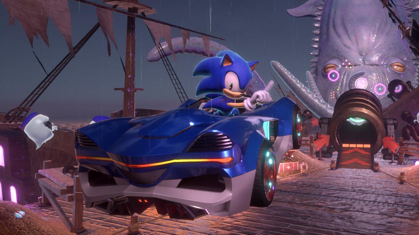 Sonic in Sonic Racing: CrossWorlds