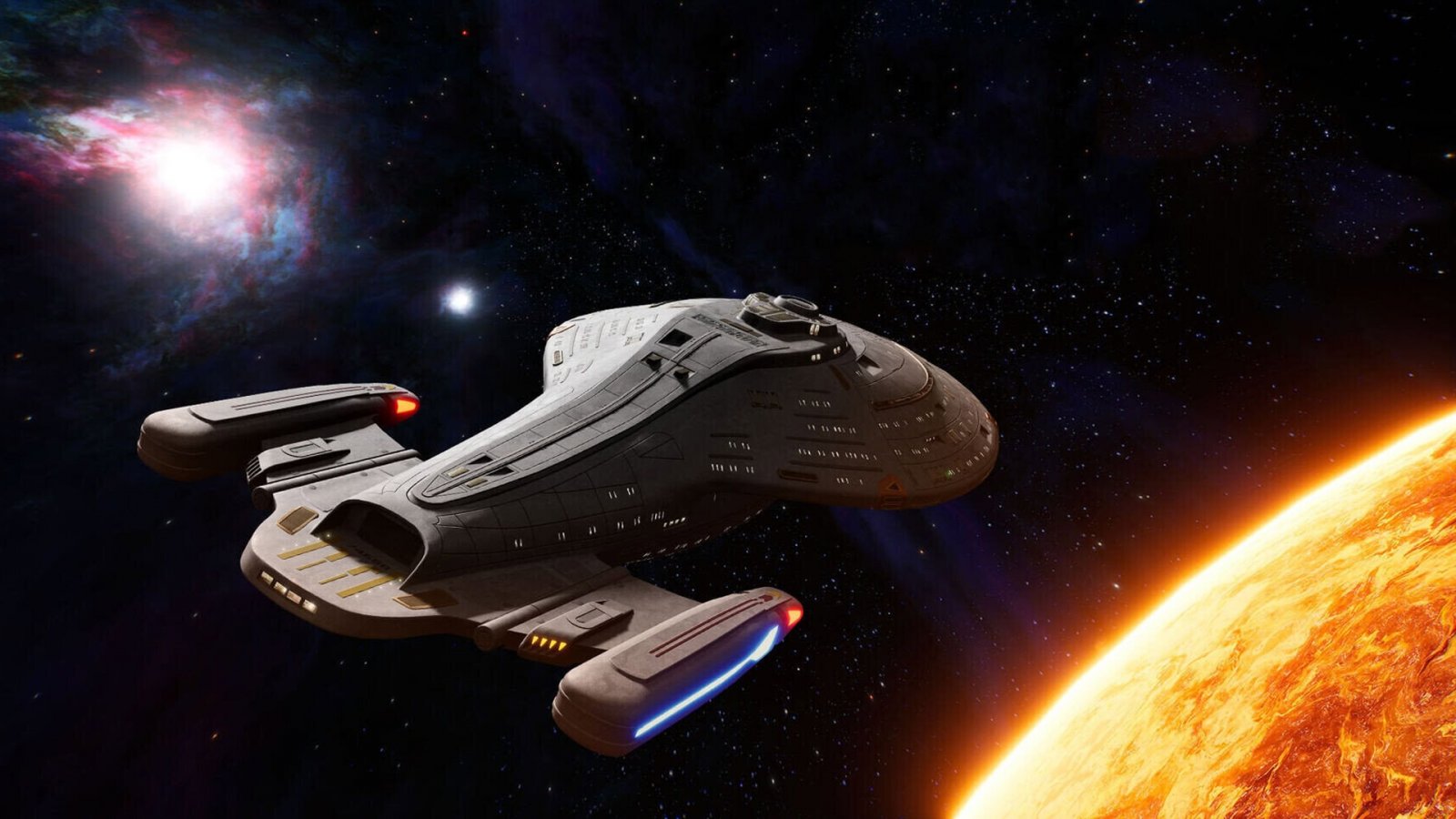 La U.S.S. Voyager in Star Trek: Voyager - Across the Unknown