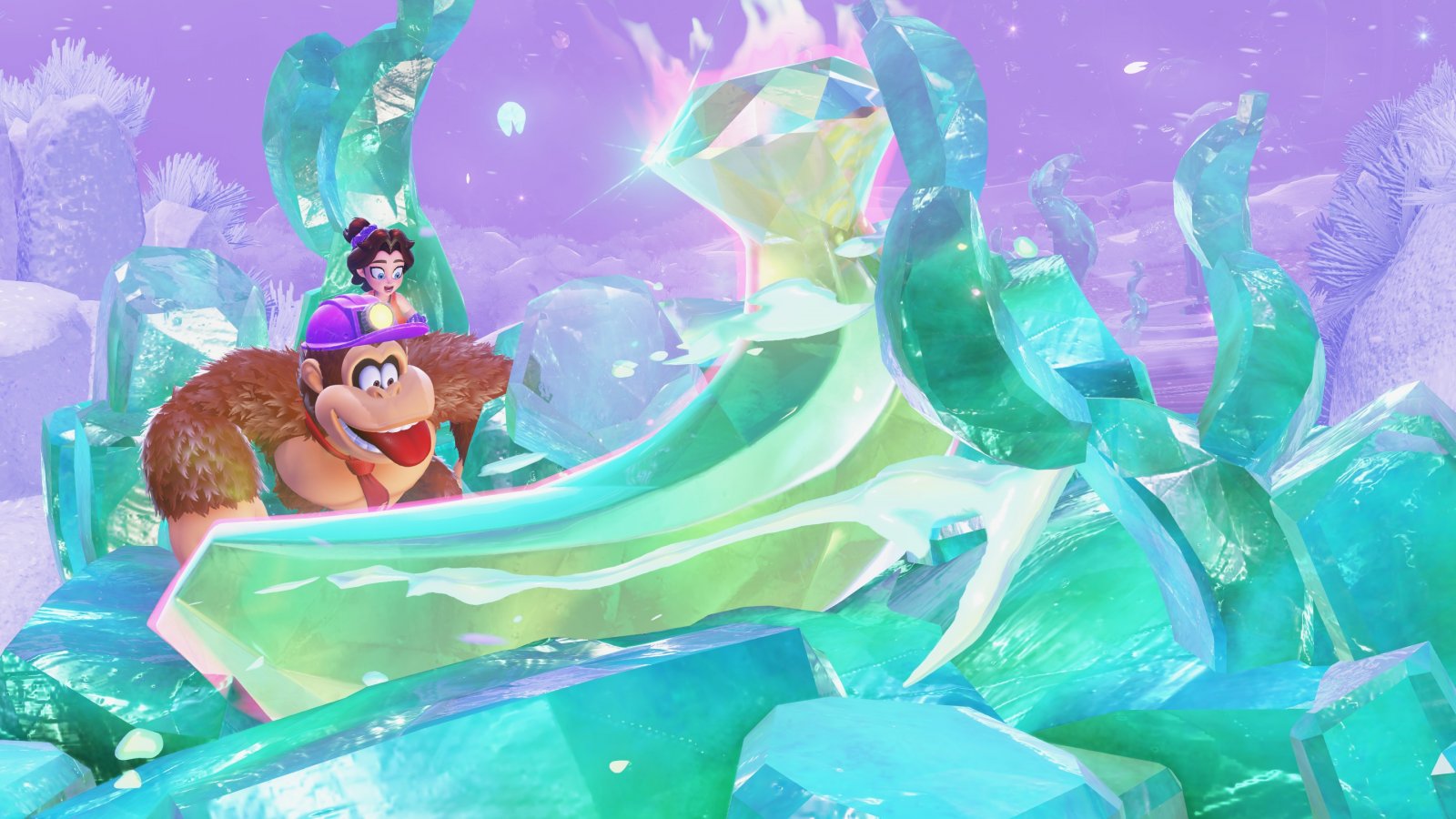 Sia gialla o verde, Donkey Kong di banane è sempre ghiotto...