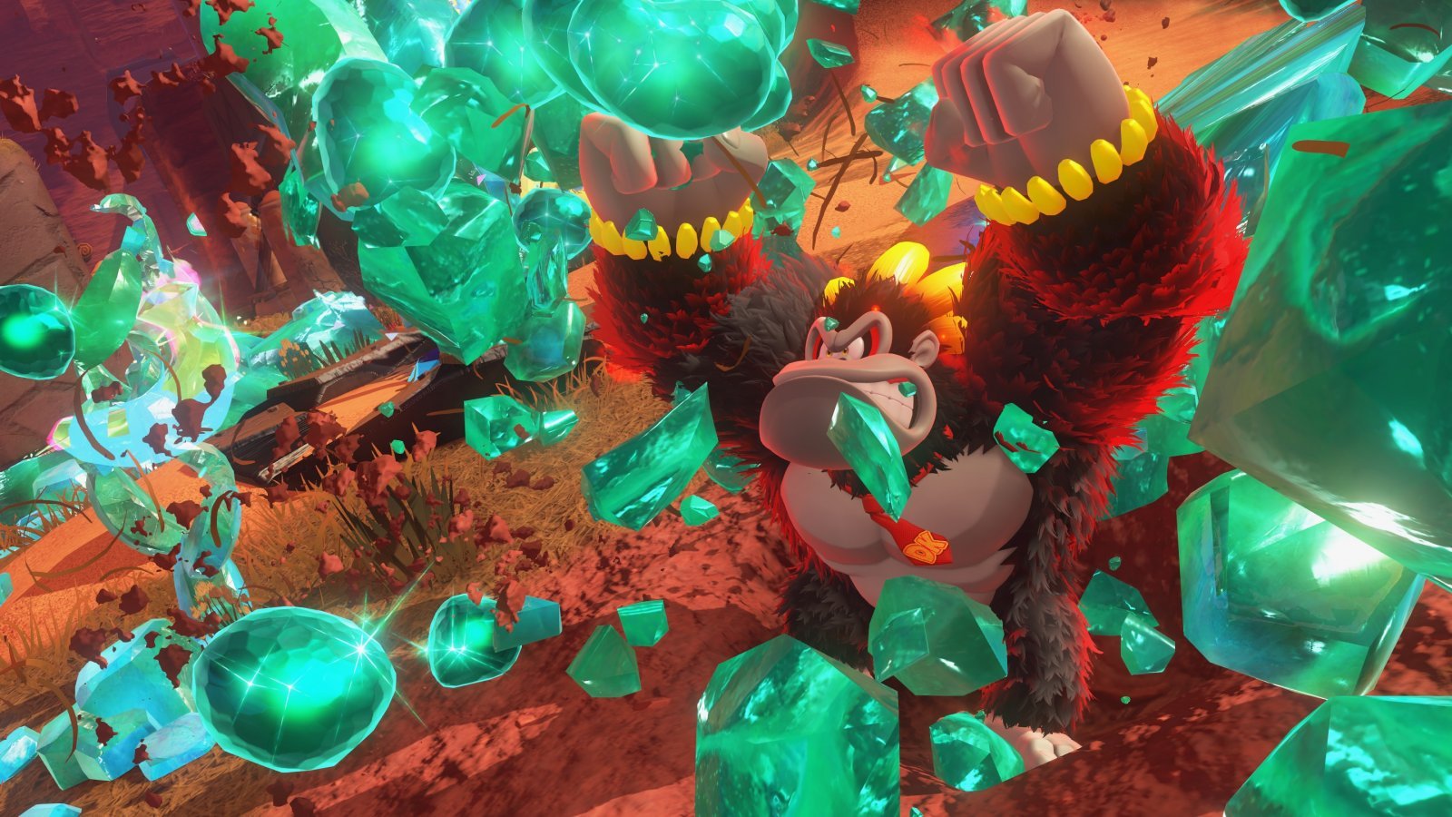 Donkey Kong in Bananza Isola DK + Caccia agli Smeraldi che rompe gli smeraldi