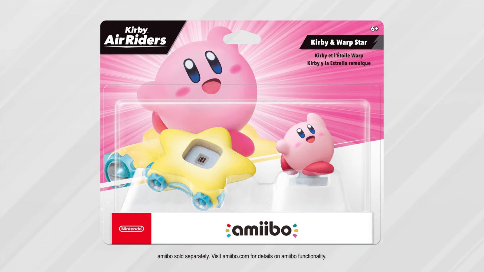 L'Amiibo di Kirby per Kirby Air Riders
