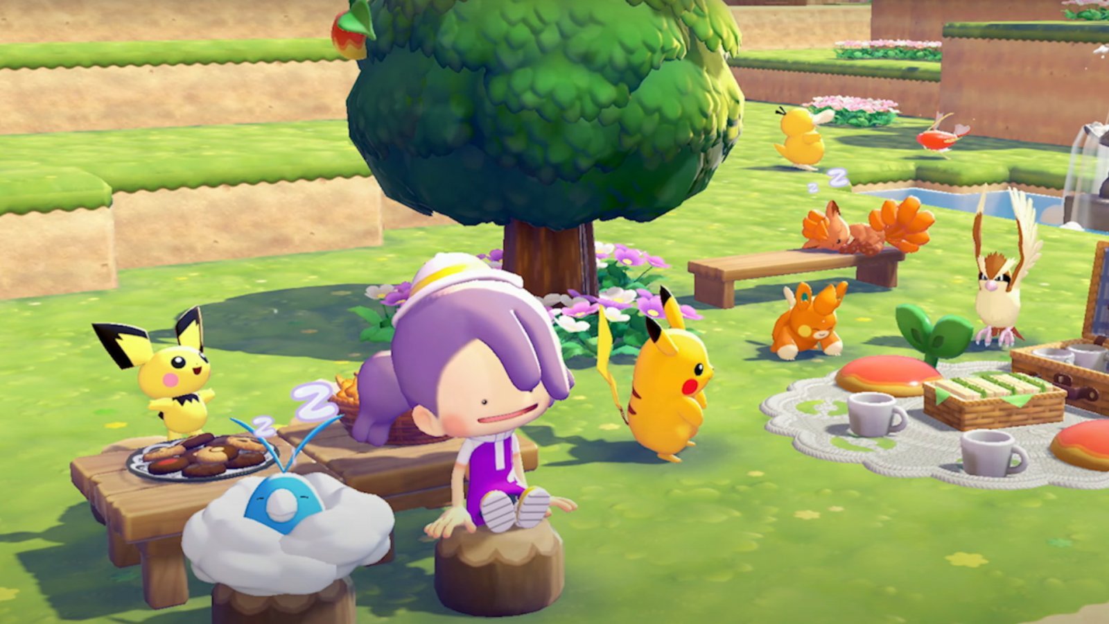 Una scena di vita in Pokémon Pokopia