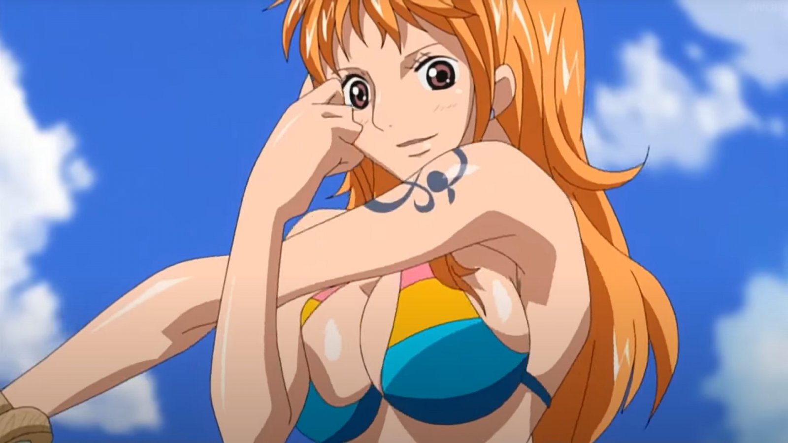 Nami in una scena di One Piece