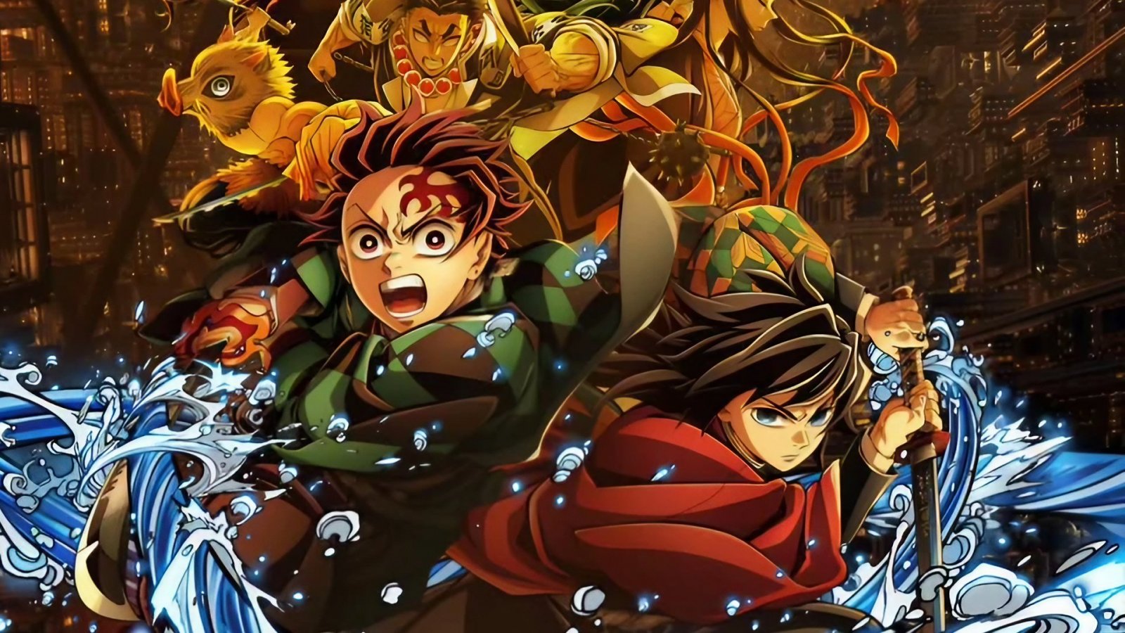 Un dettaglio della locandina di Demon Slayer: Kimetsu no Yaiba - Il Castello dell'Infinito
