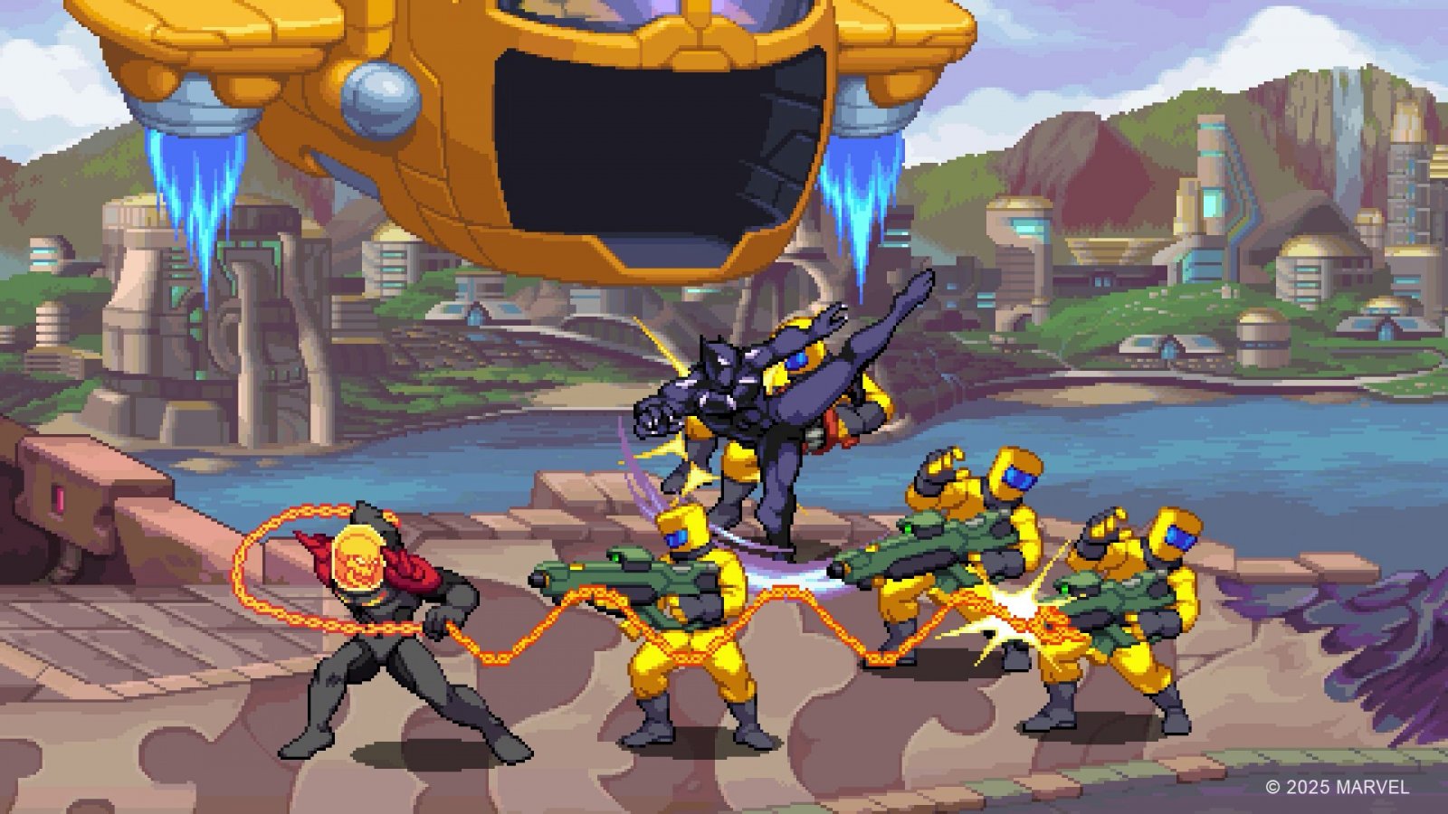 Uno screenshot di Marvel Cosmic Invasion
