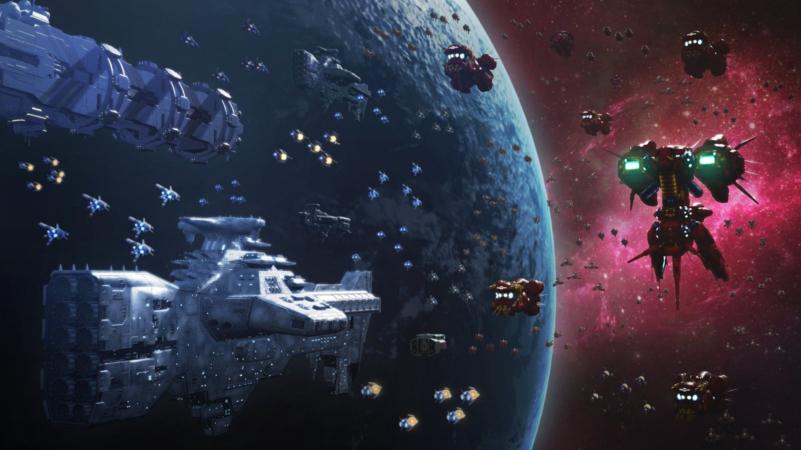 Un combattimento nello spazio in R-Type Tactics I • II Cosmos