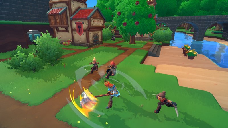 Un combattimento in un villaggio di Overthrown