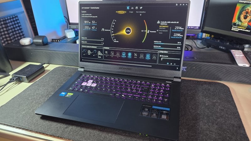 I test su Erazer Defender 17 P1 sono stati viziati da pesanti problemi di throttling della CPU