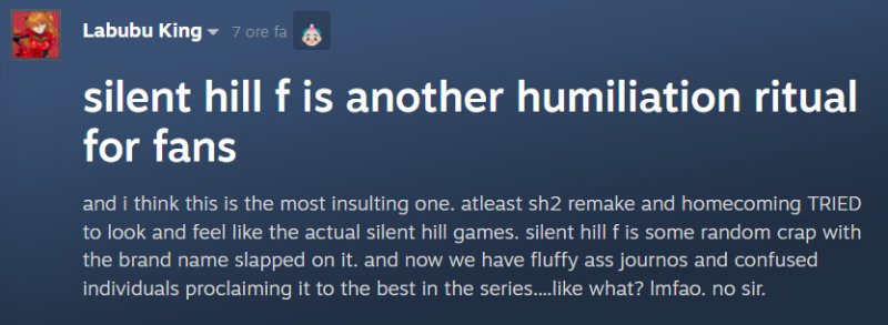 Uno dei messaggi d'odio