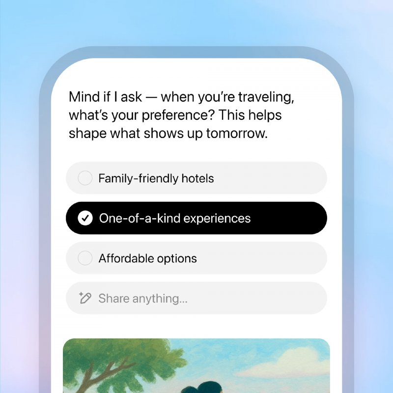 Con ChatGPT Pulse è possibile modificare le proprie preferenze