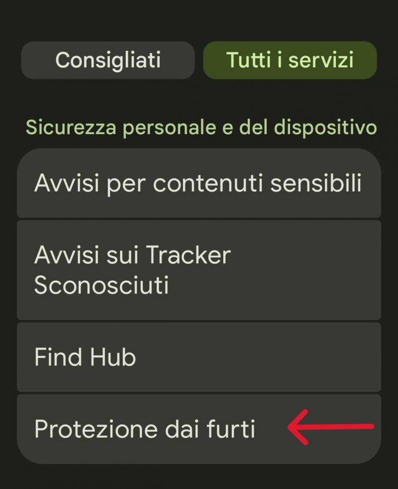 Dove trovare le opzioni per attivare il blocco remoto