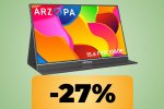 Gioca ovunque con il monitor portatile FullHD da 15,6' e doppi altoparlanti: maxi promo attiva - Notizia