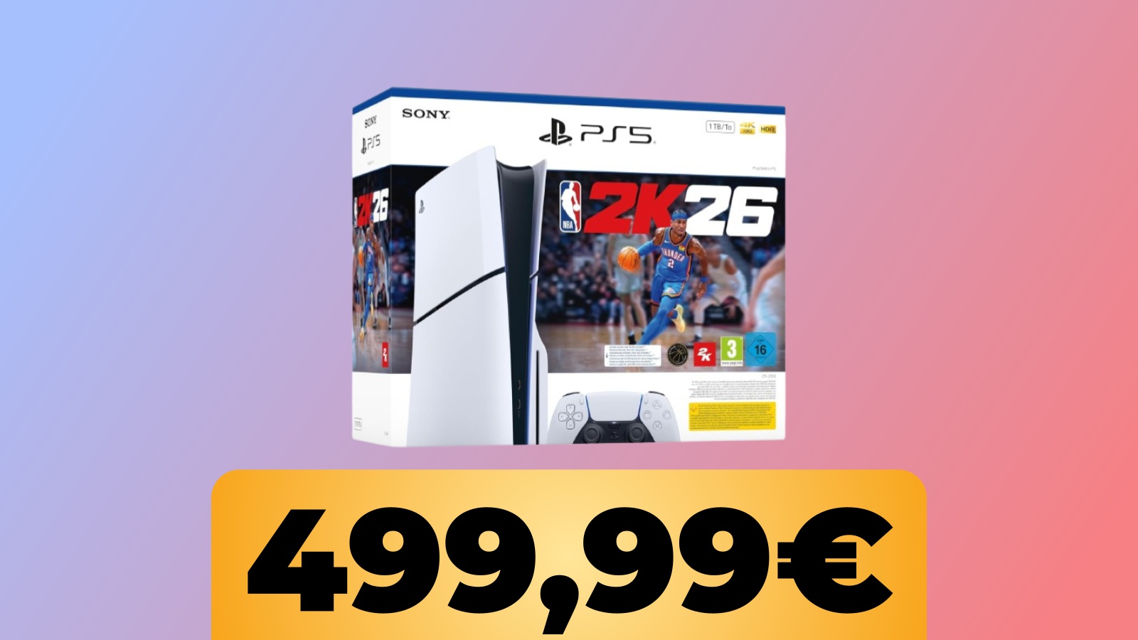 PS5 Slim con NBA 2K26