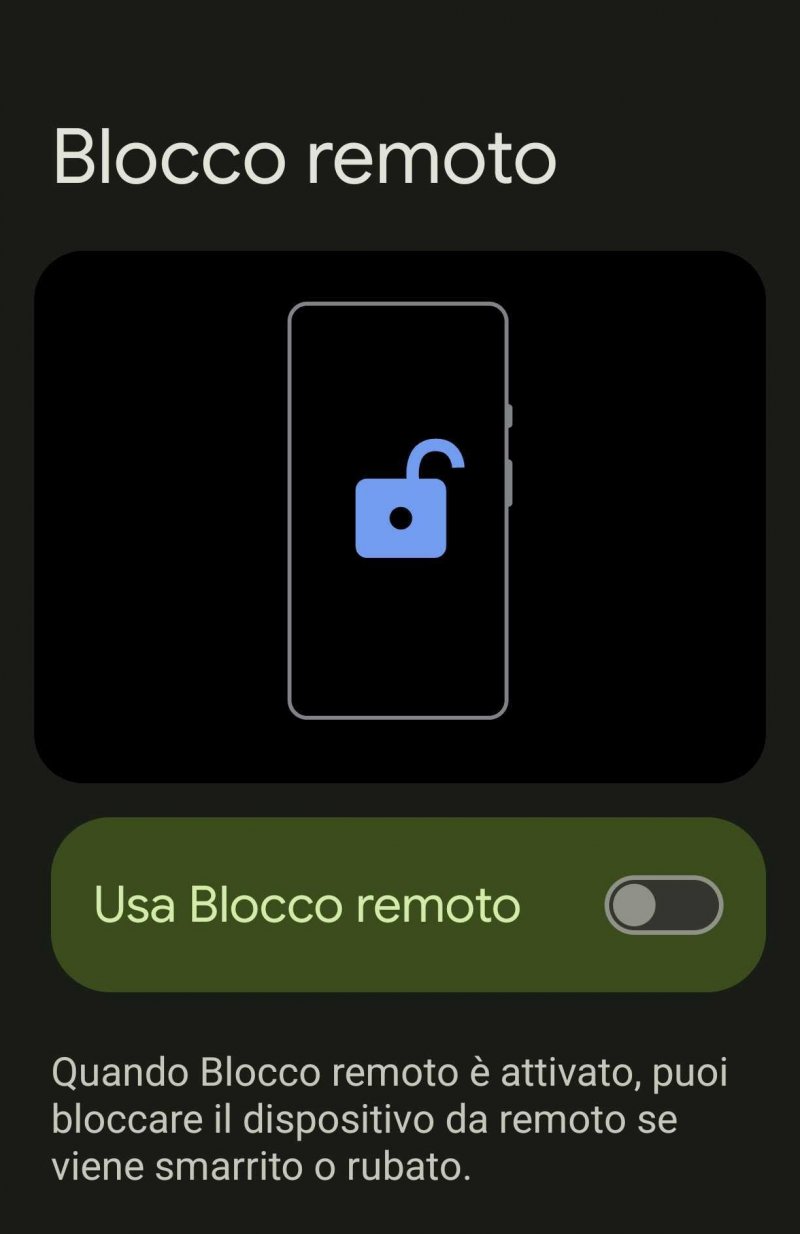 Il blocco remoto su Android