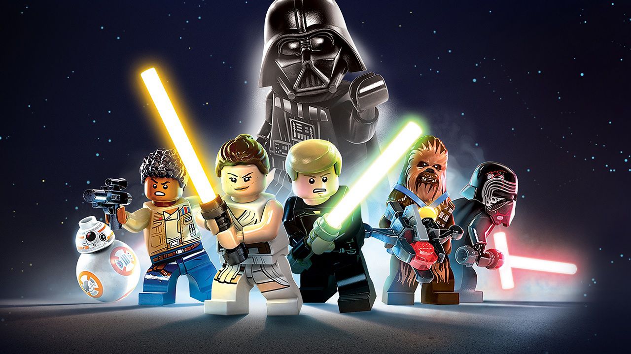Un artwork con i personaggi di LEGO Star Wars: La Saga degli Skywalker