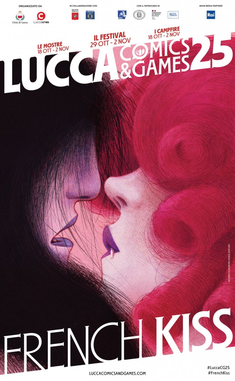 Il poster 'French Kiss' del Lucca Comics & Games 2025