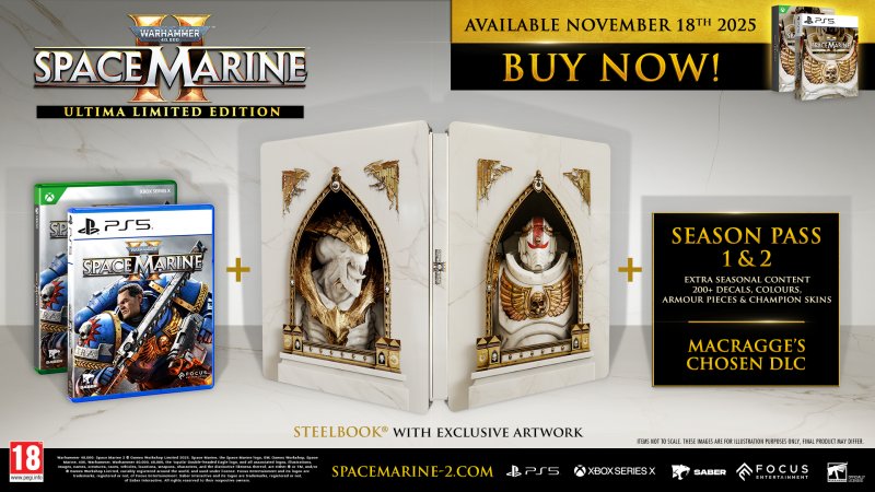 La Limited Edition di Warhammer 40.000: Space Marine in arrivo per PS5 e Xbox Series X|S