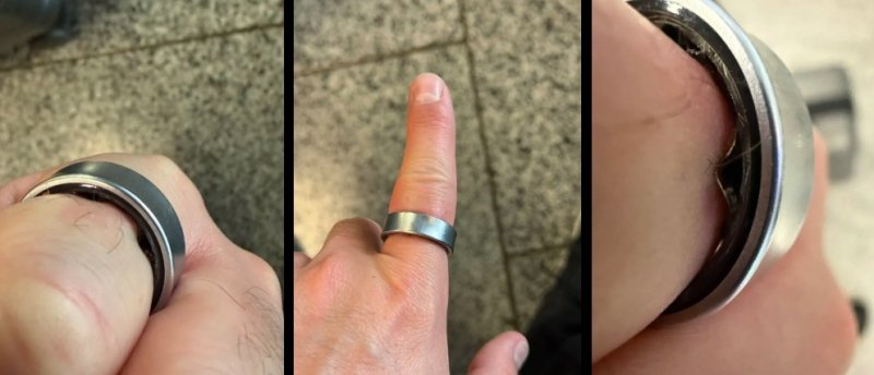 Il rigonfiamento del Galaxy Ring (Fonte: Android Authority e Daniel Rotar)