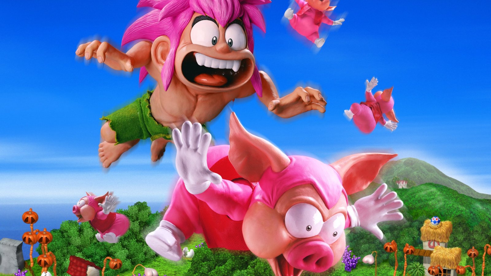 Tombi rincorre un maialino