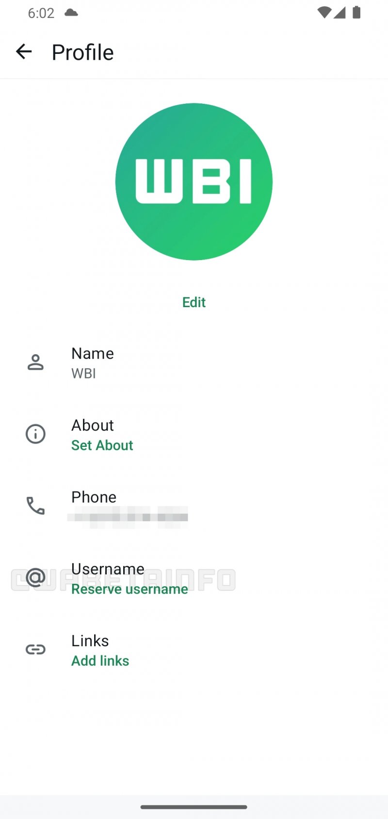 La schermata di prenotazione del nome utente su WhatsApp (fonte: wabetainfo) La schermata di prenotazione del nome utente su WhatsApp (fonte: wabetainfo)