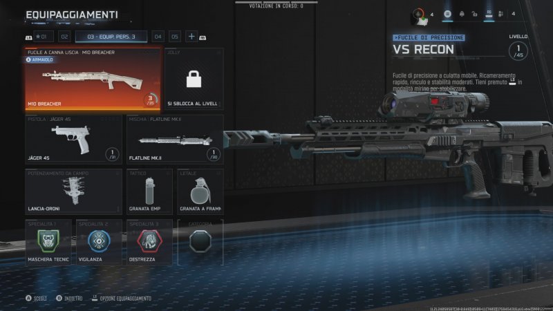 La schermata degli equipaggiamenti in Call of Duty: Black Ops 7 La schermata degli equipaggiamenti in Call of Duty: Black Ops 7