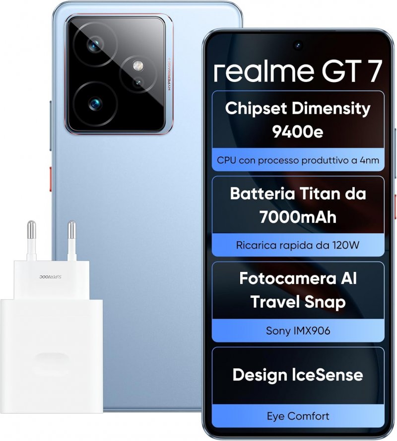Le caratteriostiche principali del realme GT 7 Le caratteriostiche principali del realme GT 7
