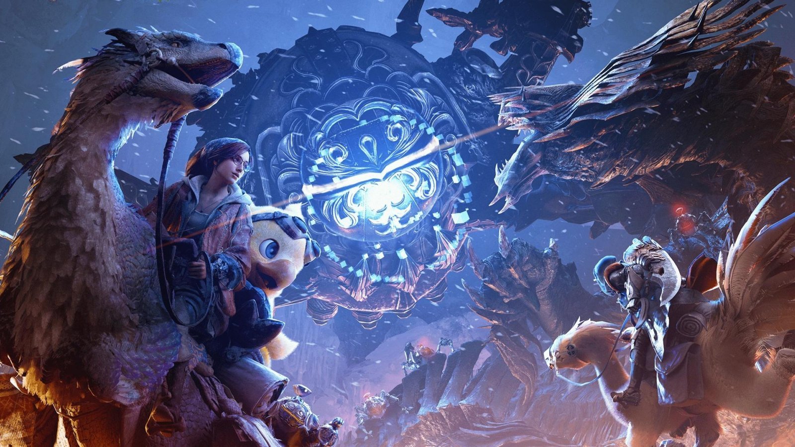 Artwork con Omega Planetes di Monster Hunter Wilds