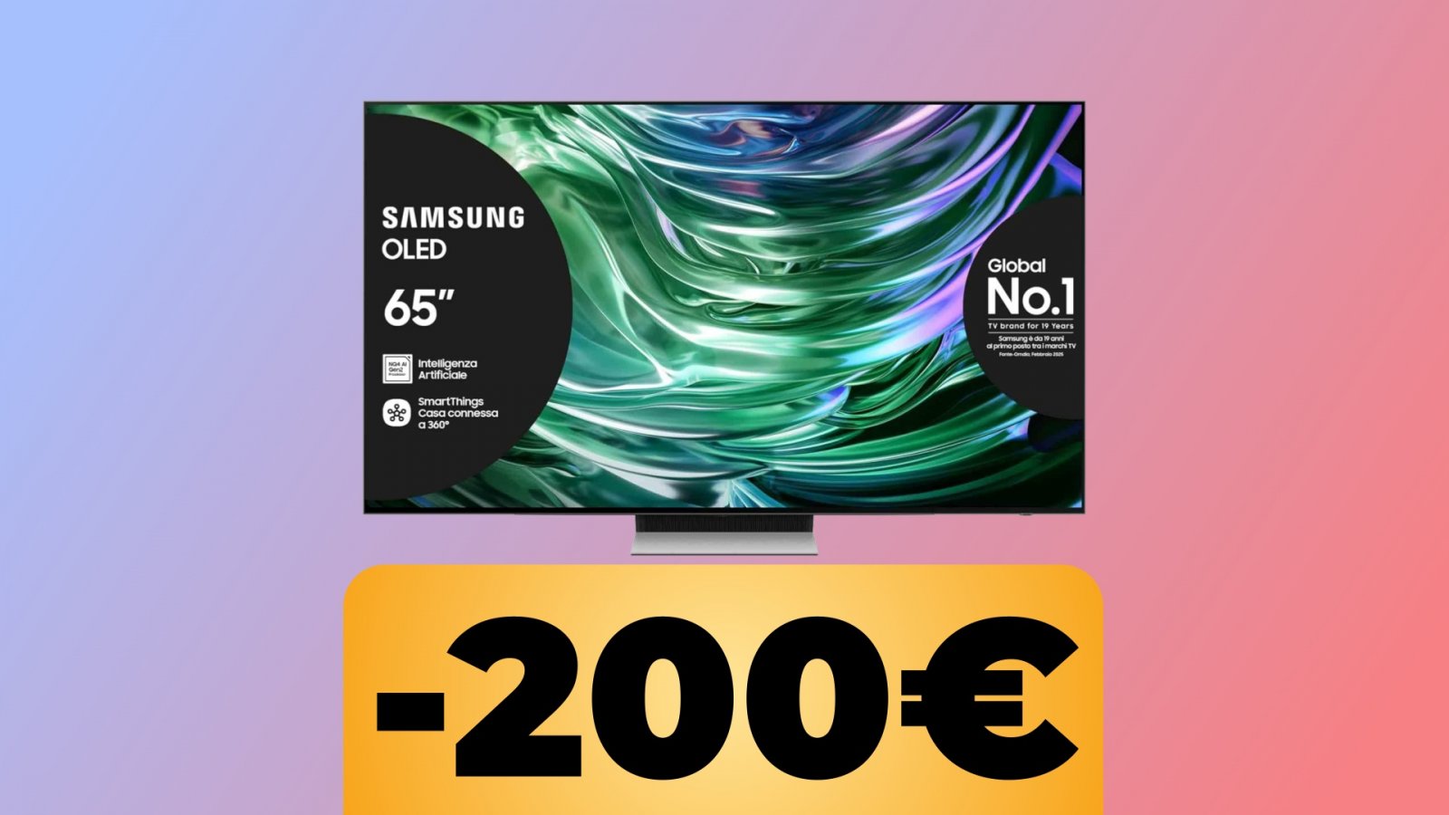 Samsung TV QE65S94DAEXZT e lo sconto di 200€