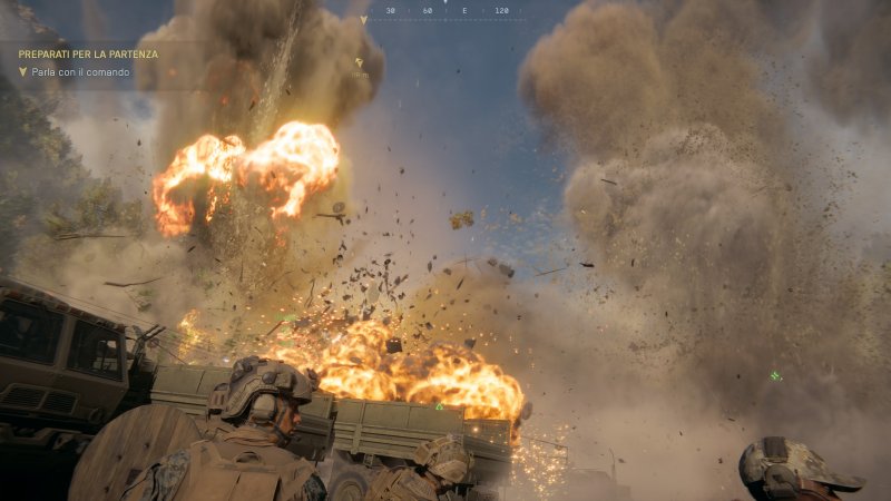 Effetti particellari e volumetrici rendono le esplosioni davvero spettacolari Effetti particellari e volumetrici rendono le esplosioni davvero spettacolari