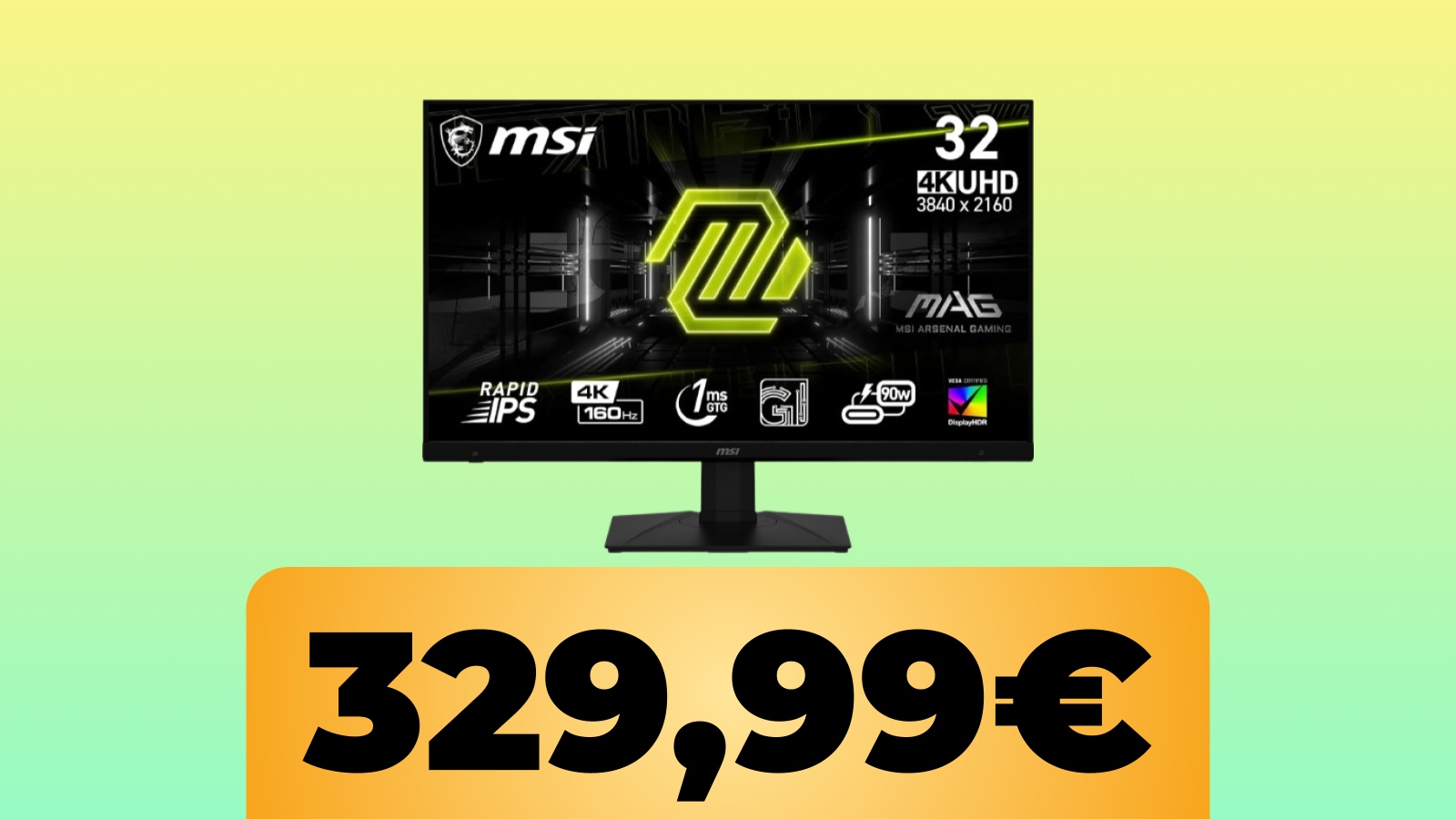 Monitor MSI MAG da 32' UHD