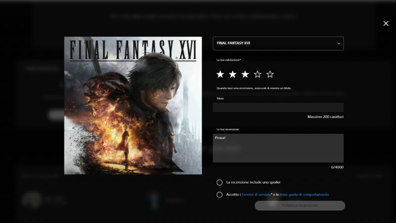 Un esempio del nuovo sistema di recensioni del PlayStation Store Un esempio del nuovo sistema di recensioni del PlayStation Store