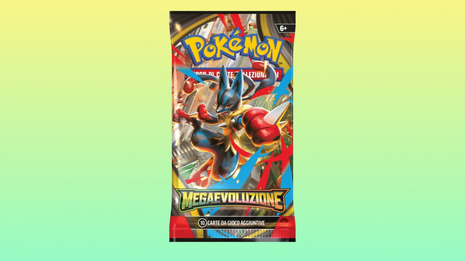 La busta di carte Pokémon con Mega Lucario-ex