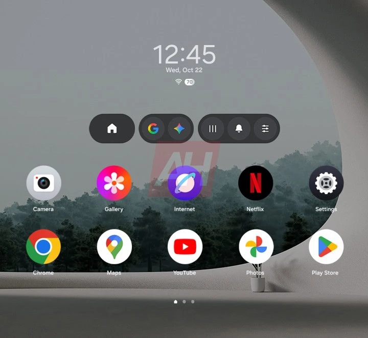 L'interfaccia del Samsung XR L'interfaccia del Samsung XR