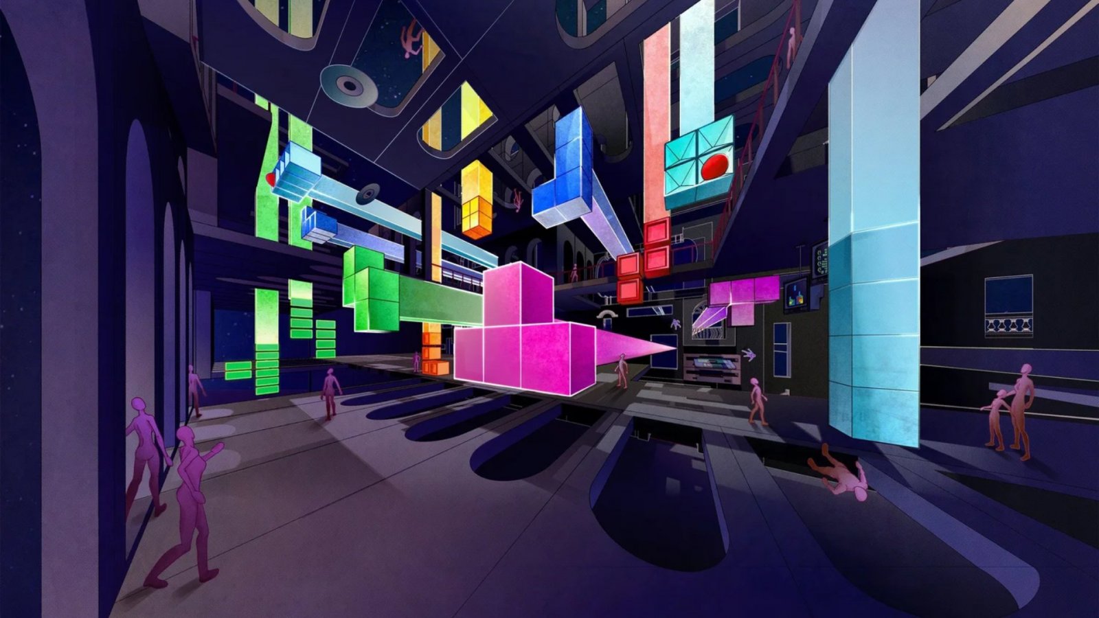 Un artwork di Tetris Time Warp