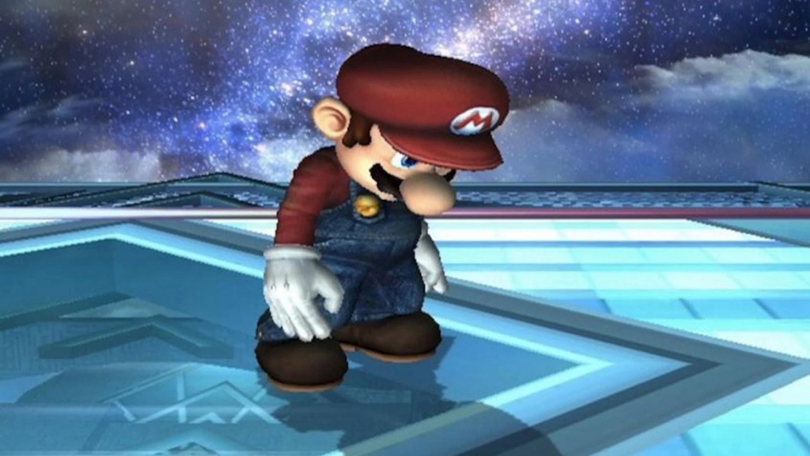 Mario col capo chino per la tristezza