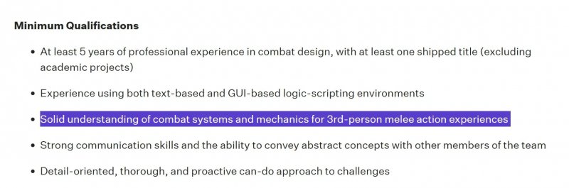L'annuncio lavorativo di Bluepoint Games