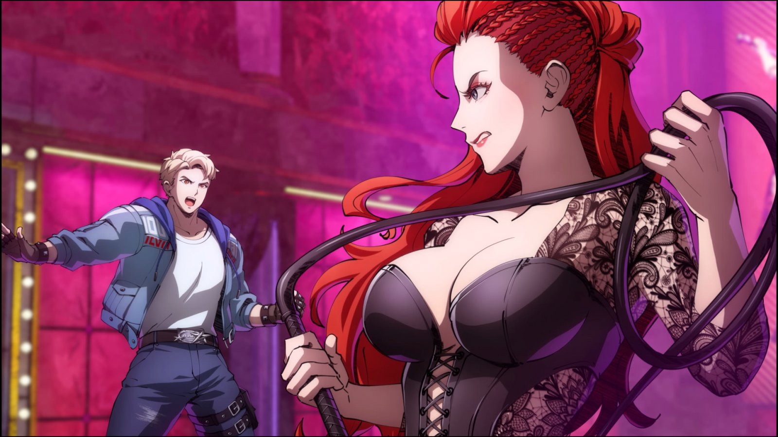 Due personaggi di Double Dragon Revive