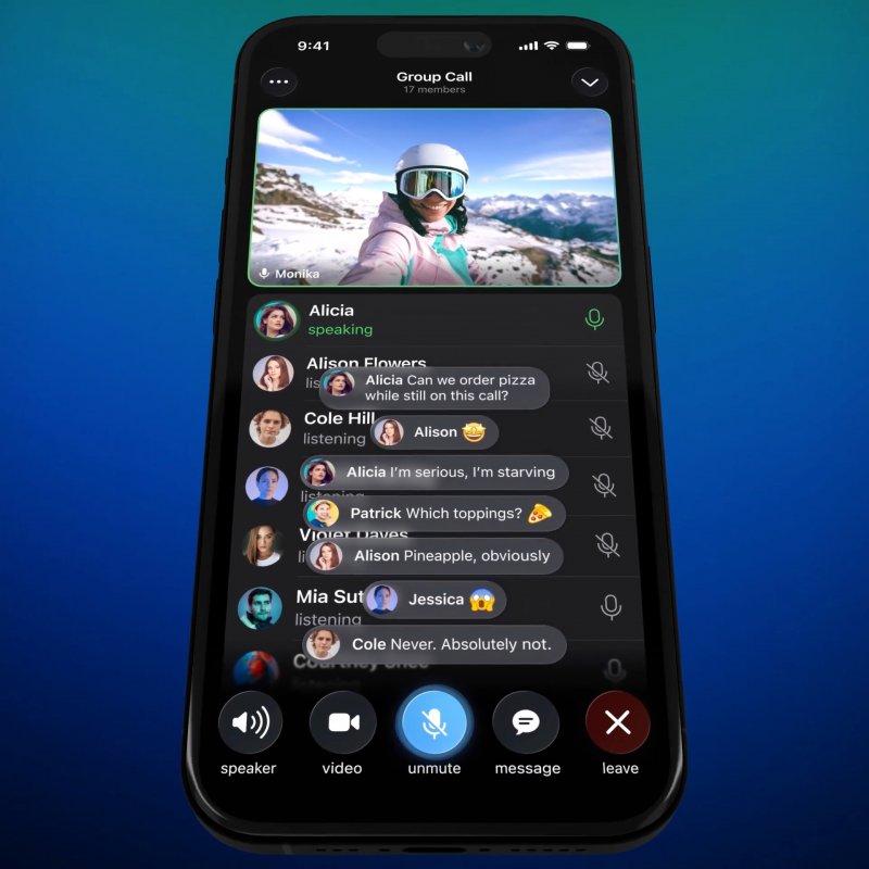 Commenti e reazioni nelle chiamate di gruppo