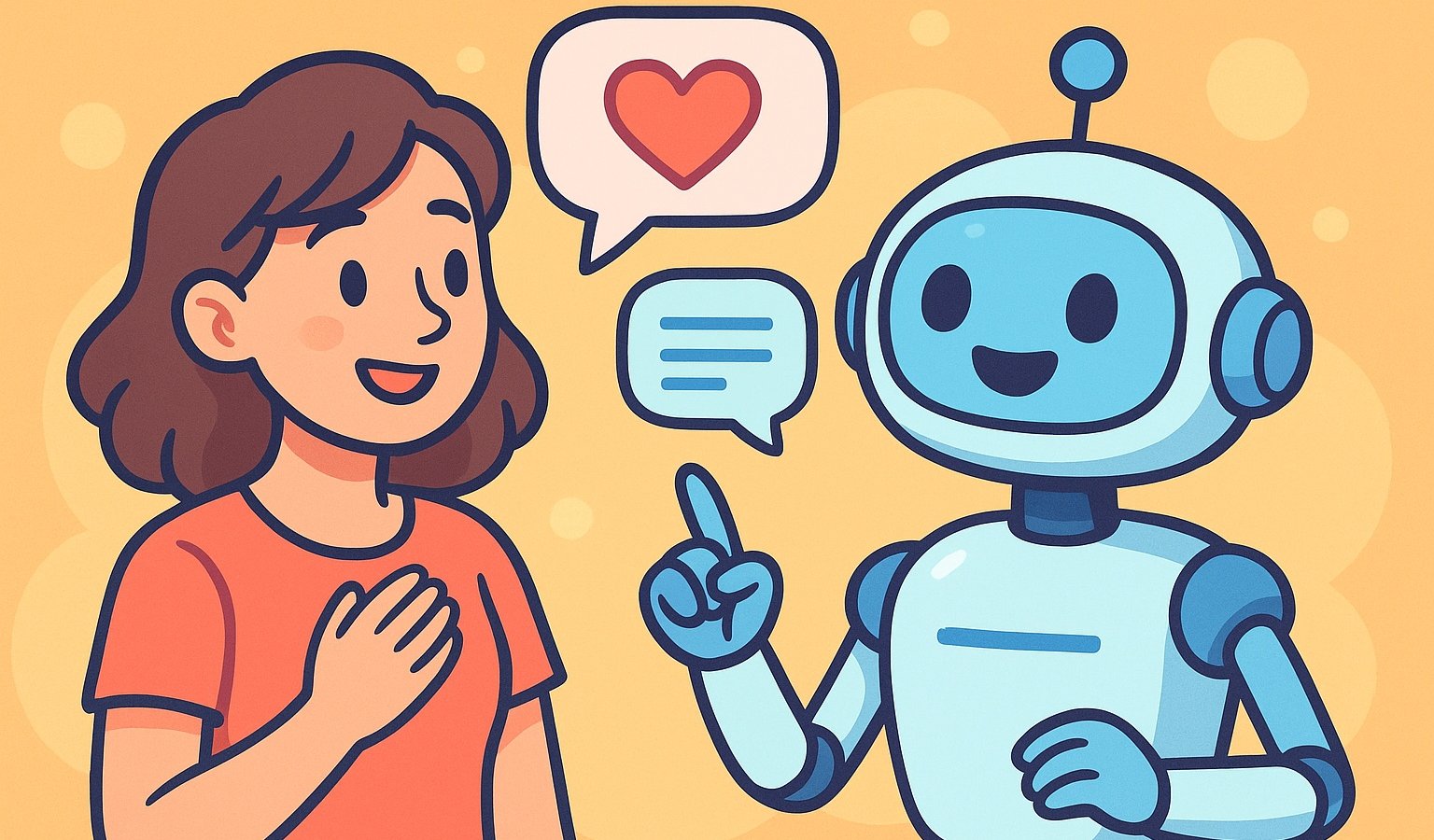Chat GPT che dà consigli d'amore (immagine generata con l'IA)
