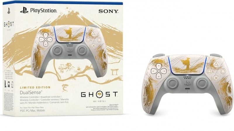 La confezione del controller di Ghost of Yotei