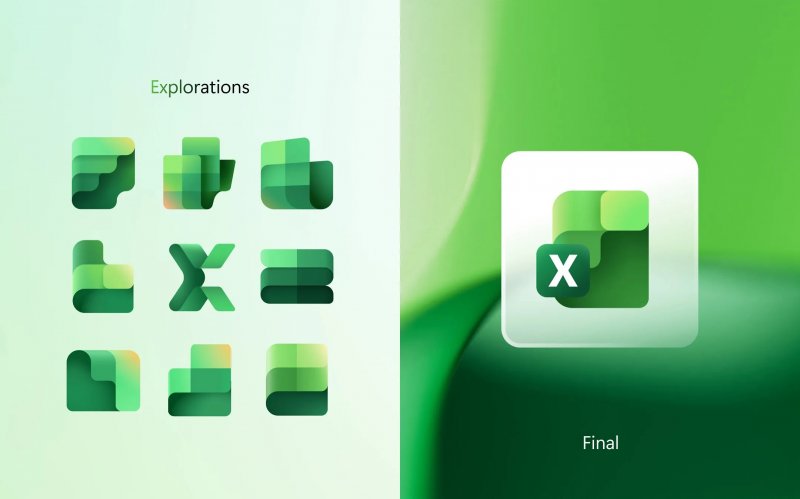 I loghi concept per Microsoft Excel