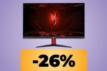 Monitor da gaming ACER Nitro da 27', FullHD e refresh rate da 180Hz: (quasi) al minimo storico su Amazon - Notizia