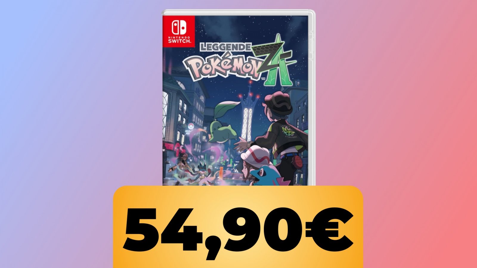 la confezione di Leggende Pokémon Z-A e il prezzo di 54,90€