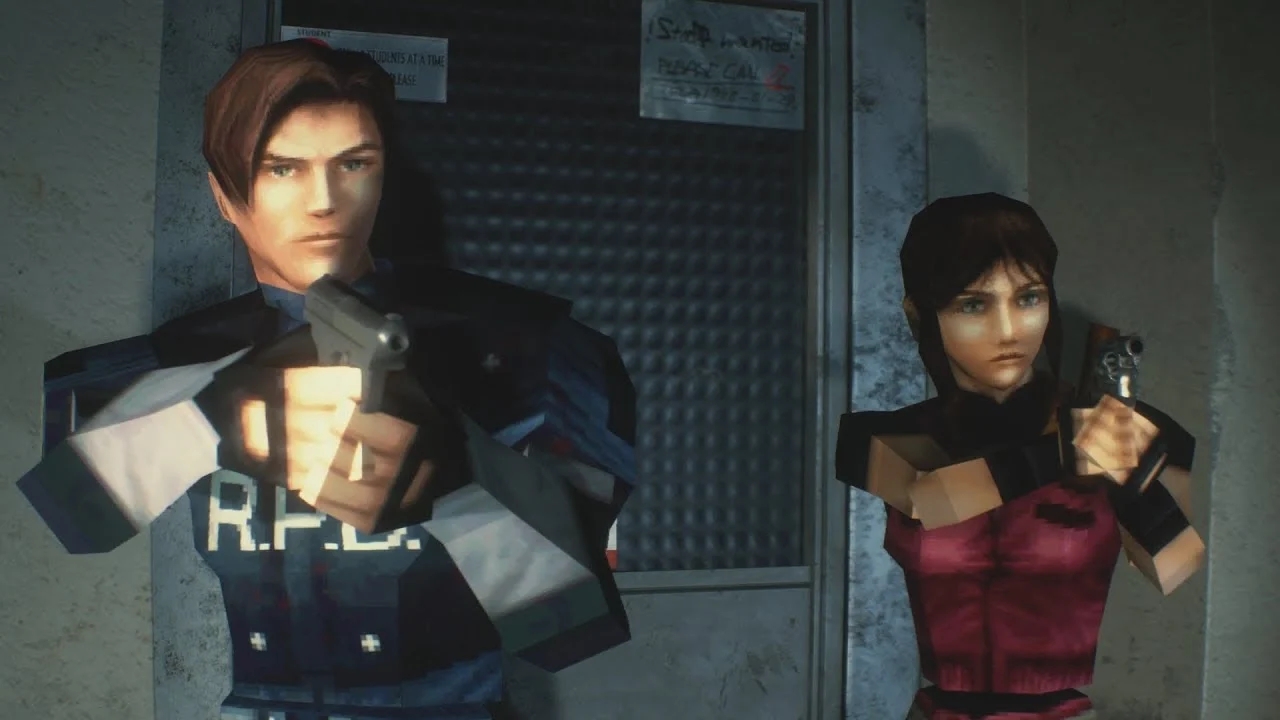 Leon e Clair in Resident Evil 2 del 1998