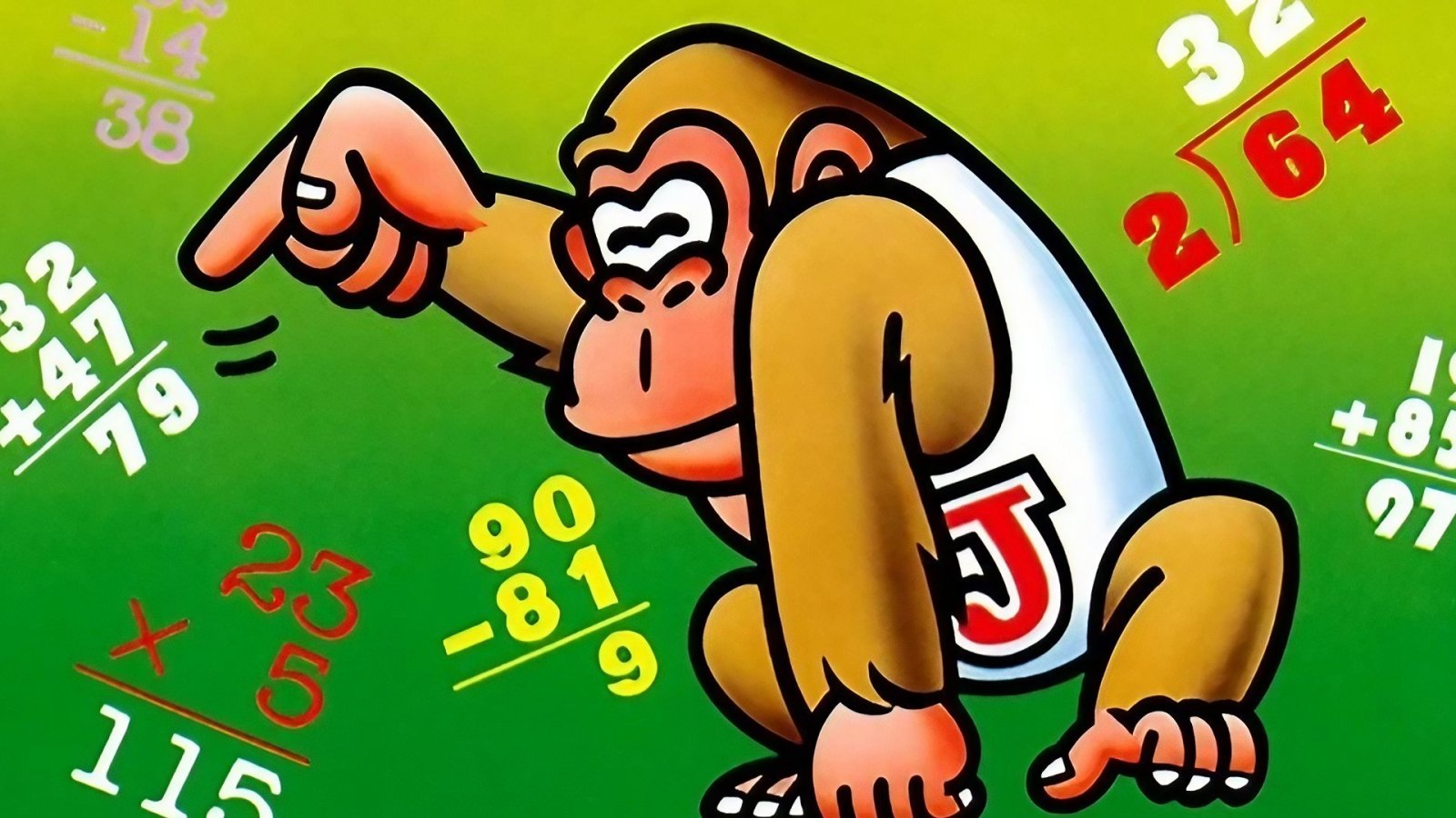 Un artwork di Donkey Kong Jr. Math