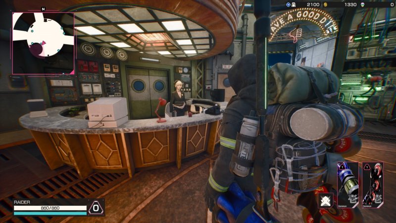 La reception dell'Agenzia Raider